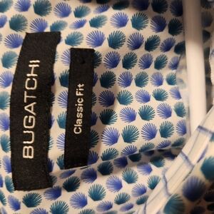 Bugatchi Blue Patterned Shirt